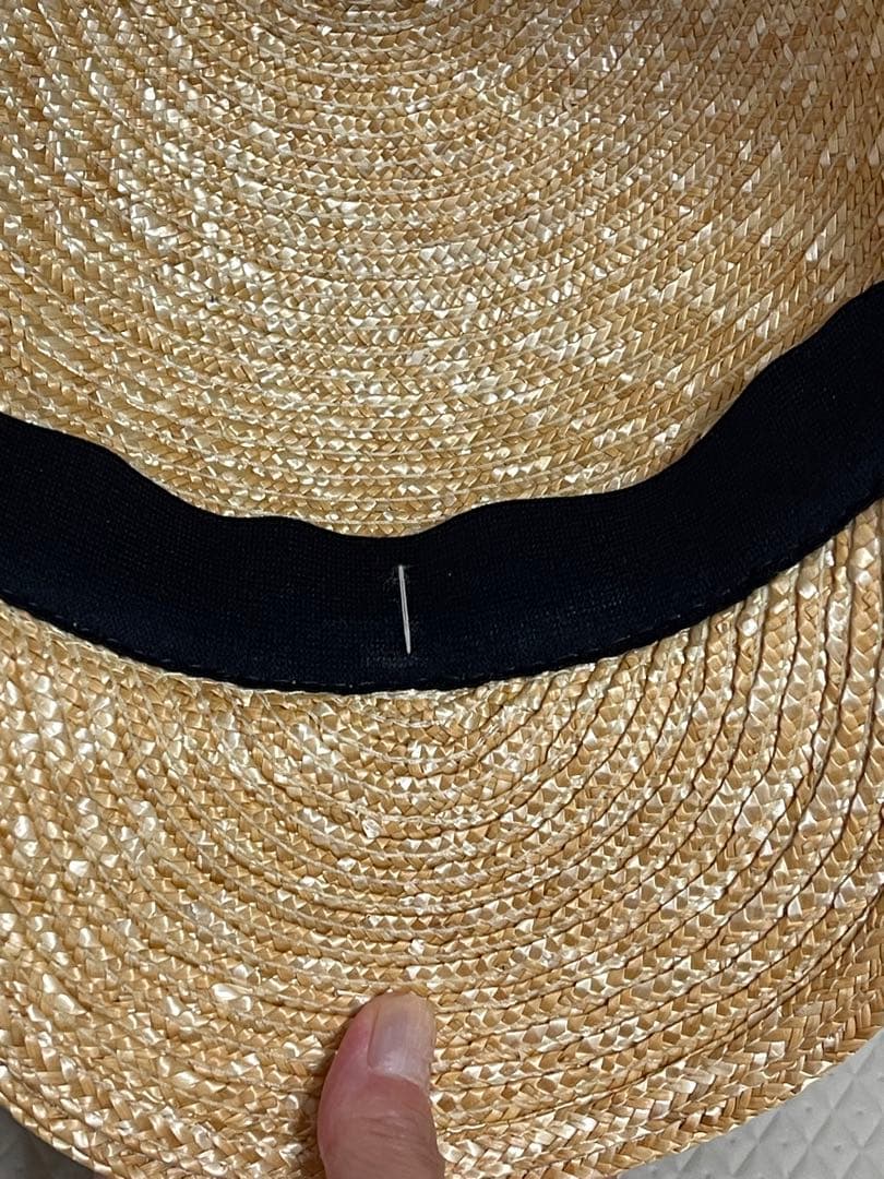 CHANEL ココマークストローキャップ　麦わら帽子