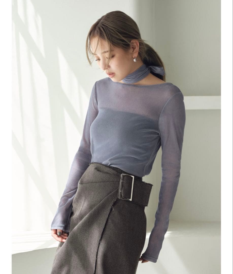 FRAY I.D フロッキープリントトップス