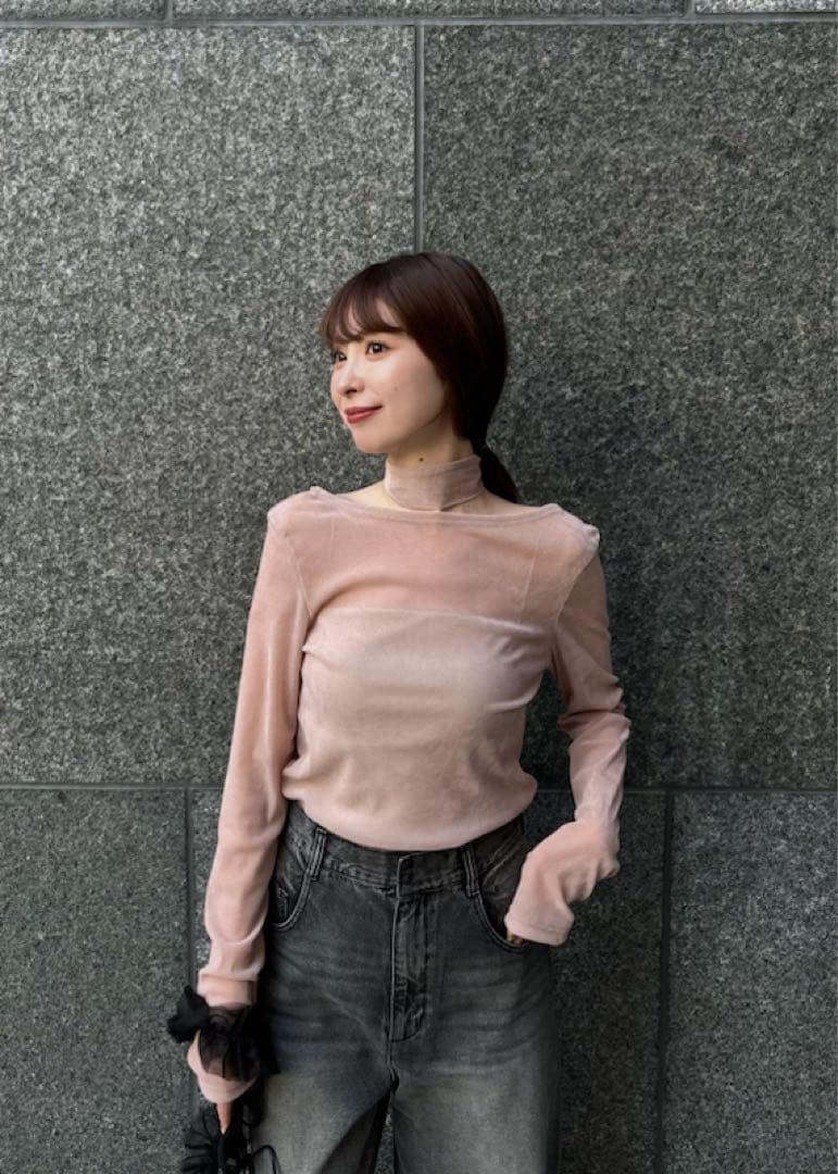 FRAY I.D フロッキープリントトップス