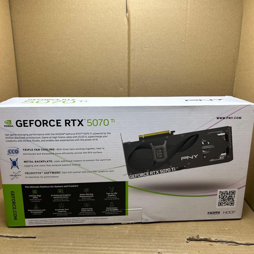 PNY GeForce RTX 5070 Tiグラフィックボード