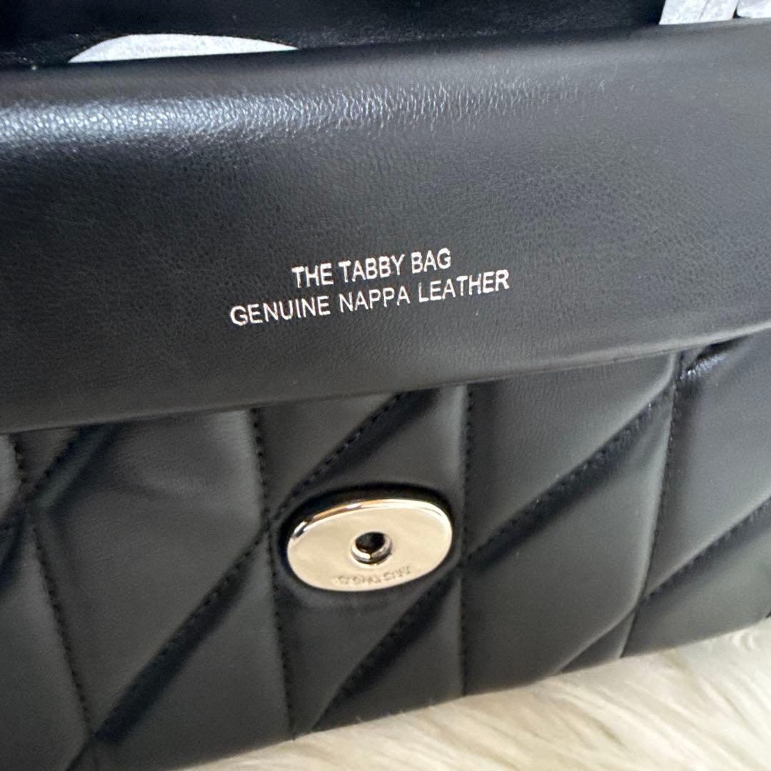 COACH ブラック ショルダーバッグ キルティング