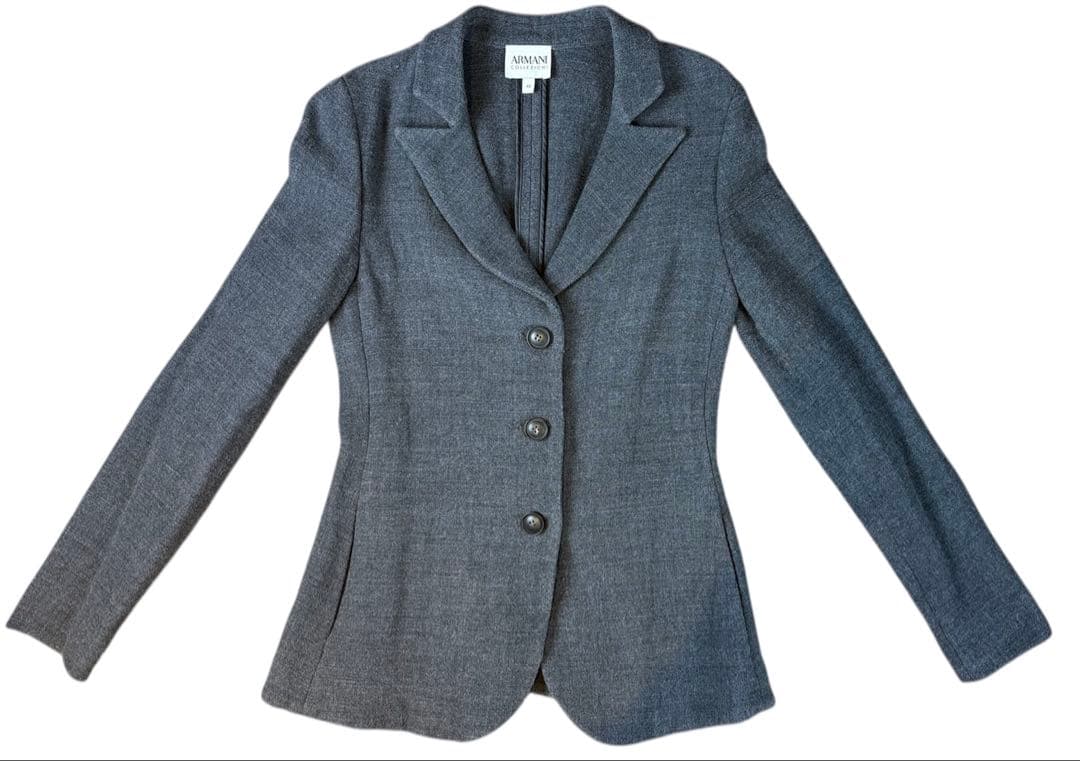 ARMANI COLLEZIONI グレー テーラードJK 44