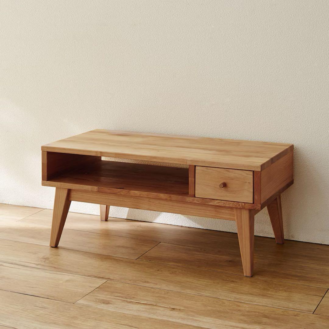 美品　天然木アルダー材を使ったテレビラック 幅75cm ベルメゾン　テレビボード