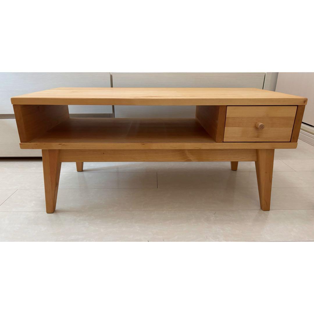 美品　天然木アルダー材を使ったテレビラック 幅75cm ベルメゾン　テレビボード