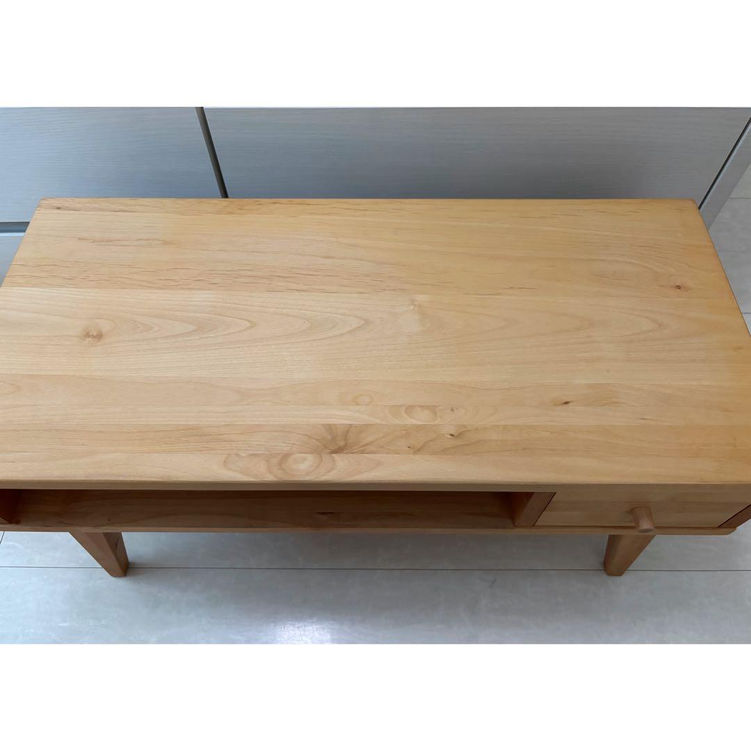 美品　天然木アルダー材を使ったテレビラック 幅75cm ベルメゾン　テレビボード