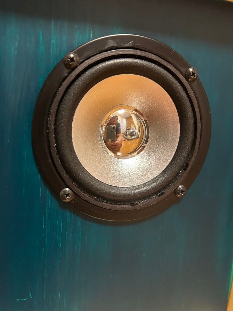 自作スピーカー ダブルバスレフ型グリーンバッフル