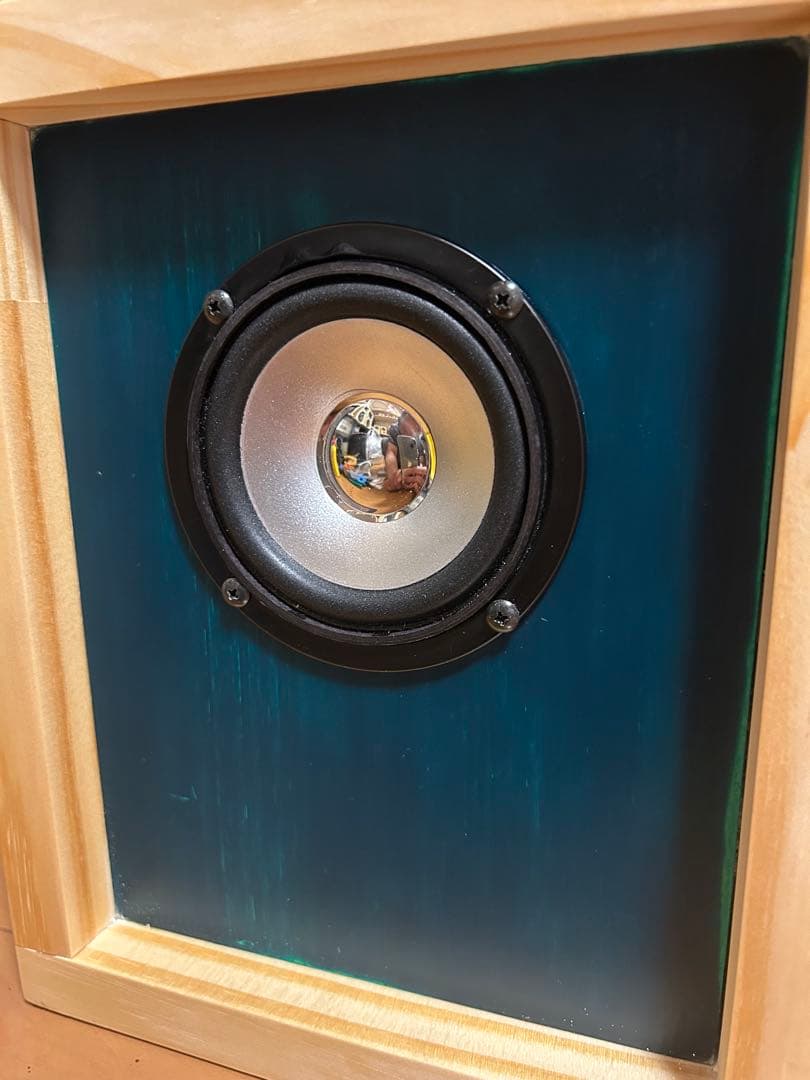 自作スピーカー ダブルバスレフ型グリーンバッフル