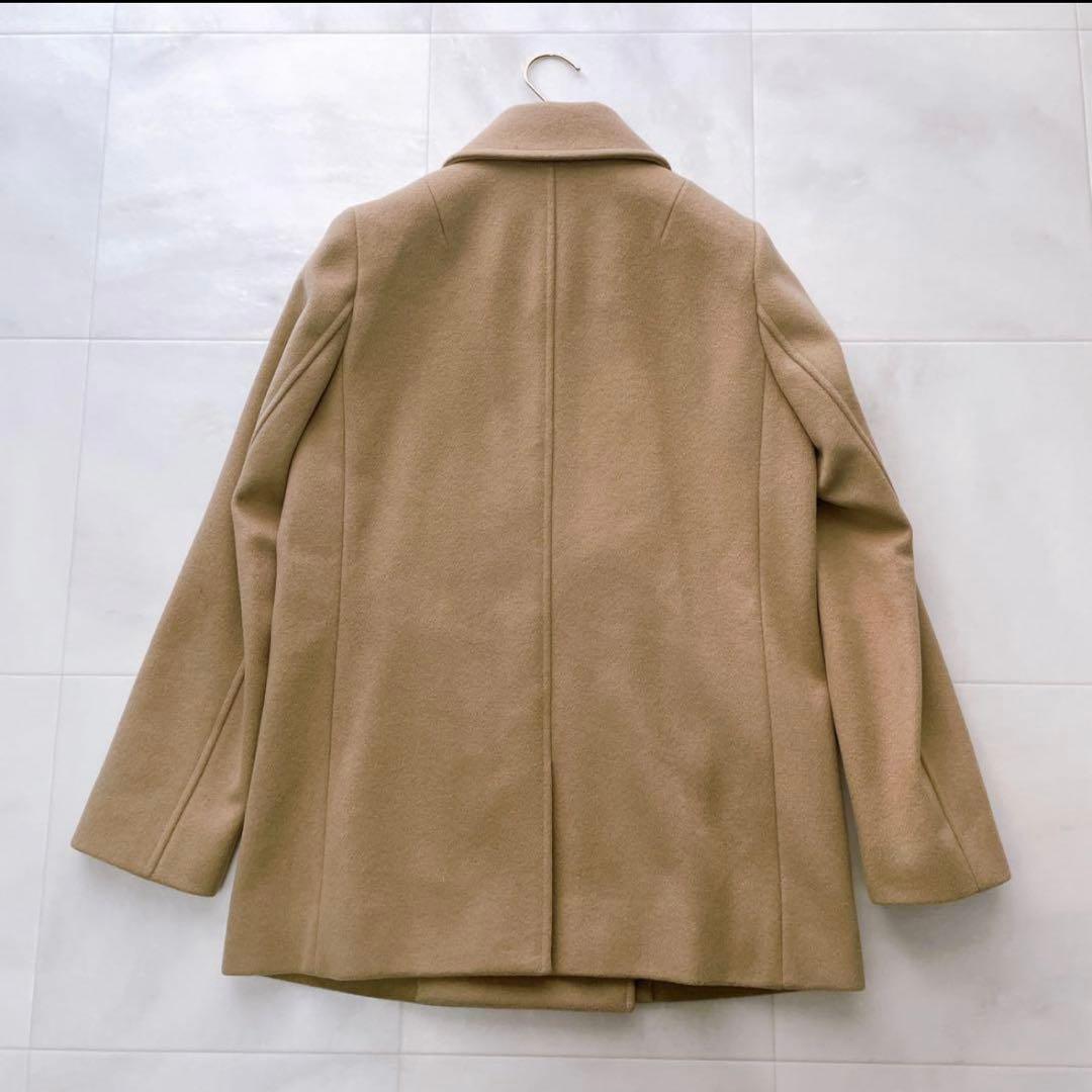 極美品✨近年 マッキントッシュ ウールカシミヤ ピーコート ロゴボタン キャメル