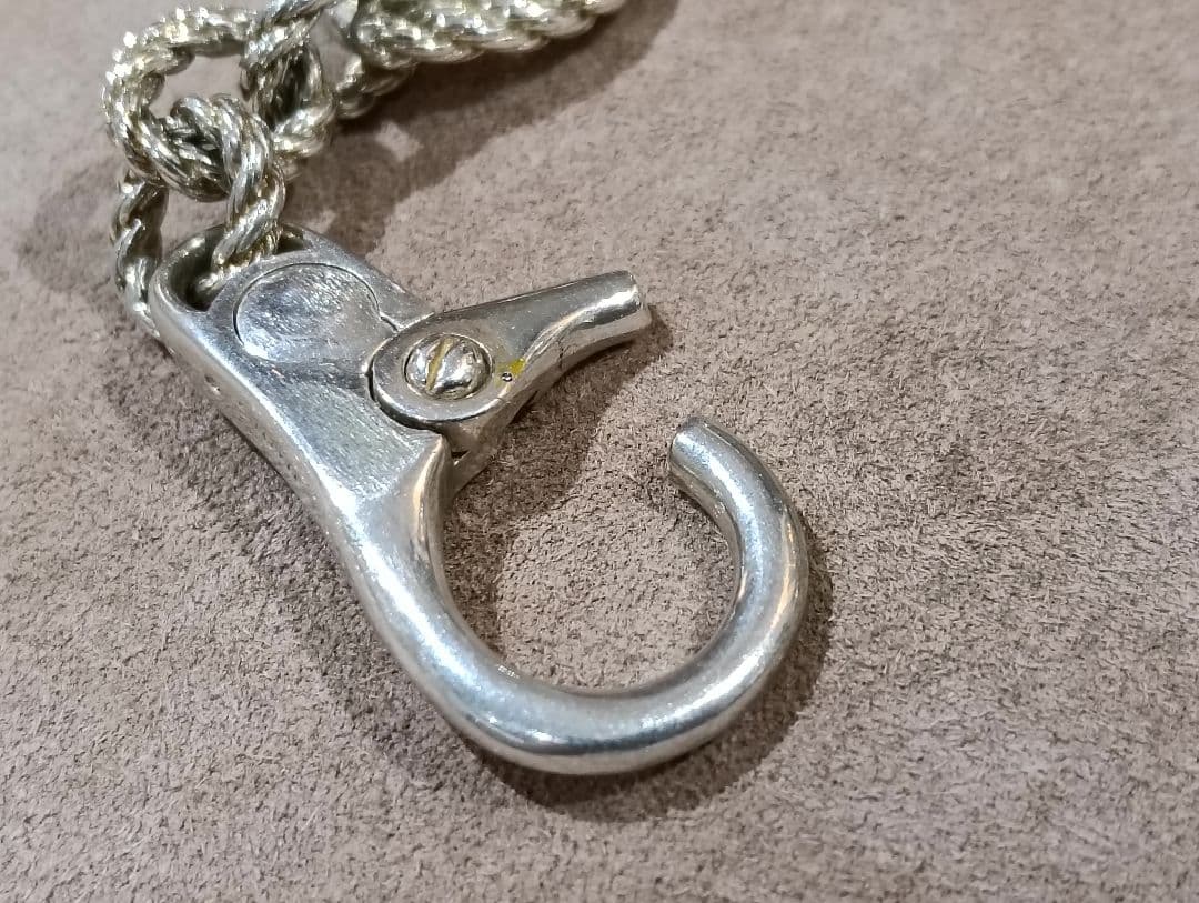 L*A様 エルメス　キーホルダー　キーリング　カドリーユ　シルバー　ビンテージ