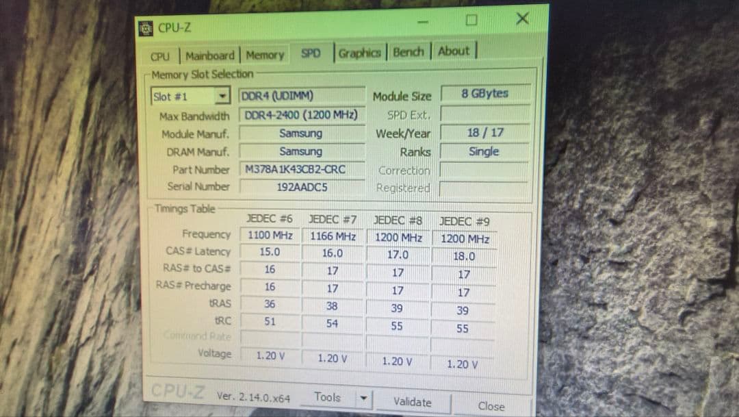 DDR4 8GBx4枚 32GB pc4-2400 動作確認済み ③