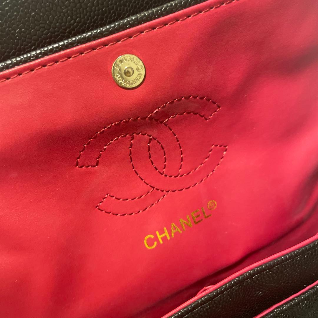 CC ショルダーバッグ ブラック×ゴールド