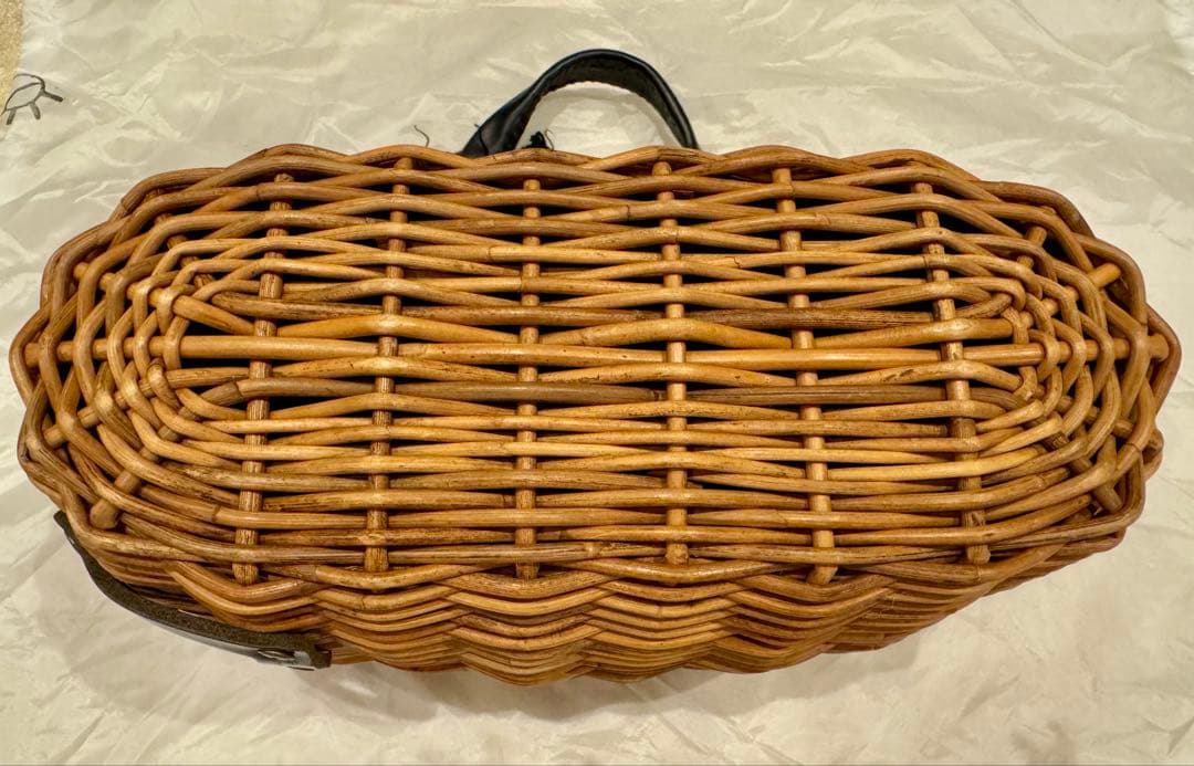 エバゴスe.ba.gos人気のトートバスケットレザーハンドル　ブラック　美品