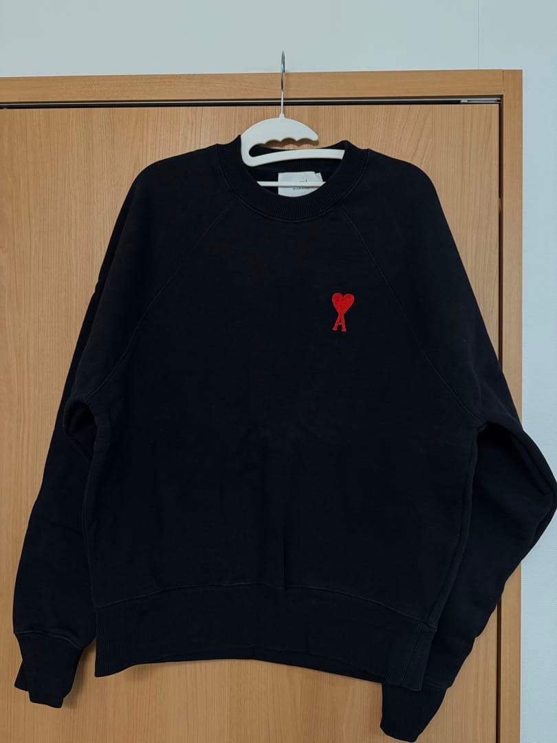 ami paris アミパリス　スウェット　ボクシーフィット　ブラック　Mサイズ