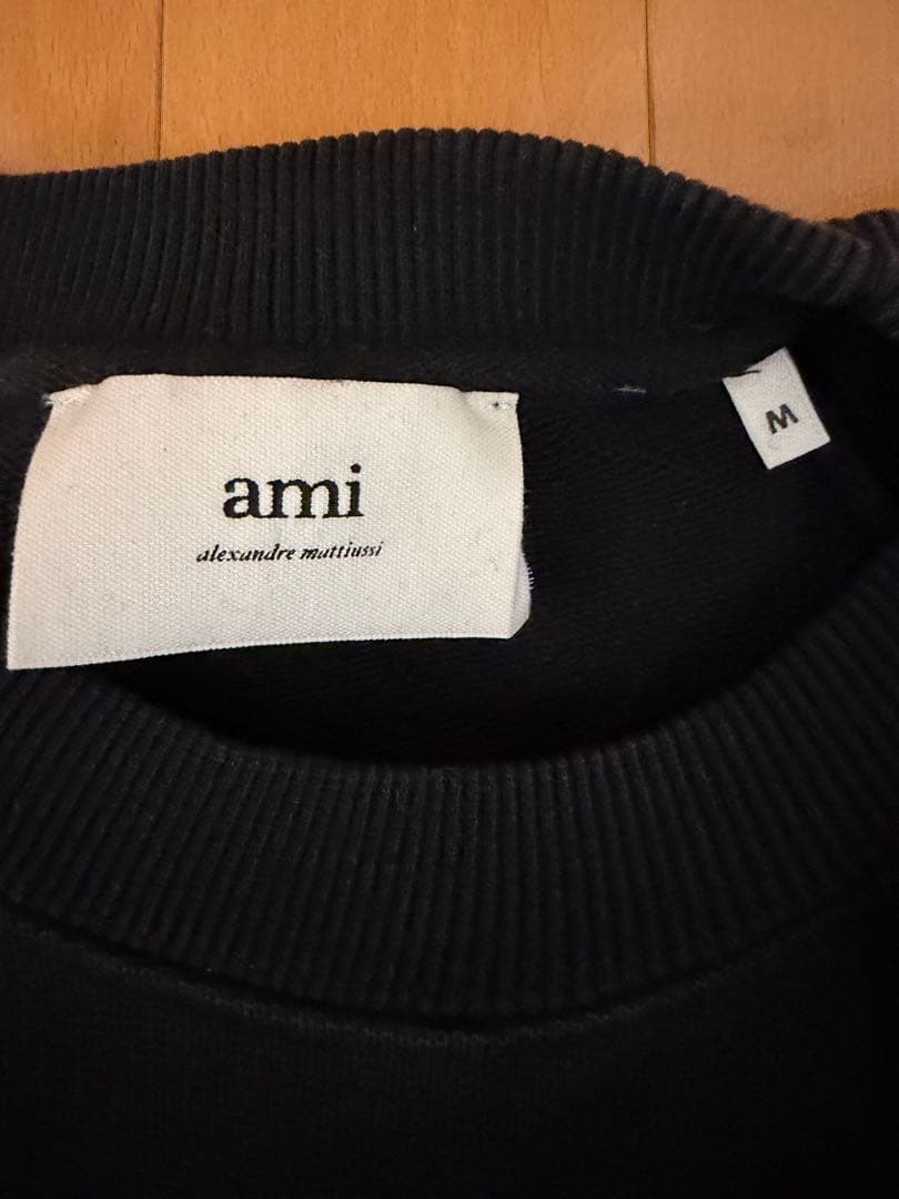 ami paris アミパリス　スウェット　ボクシーフィット　ブラック　Mサイズ