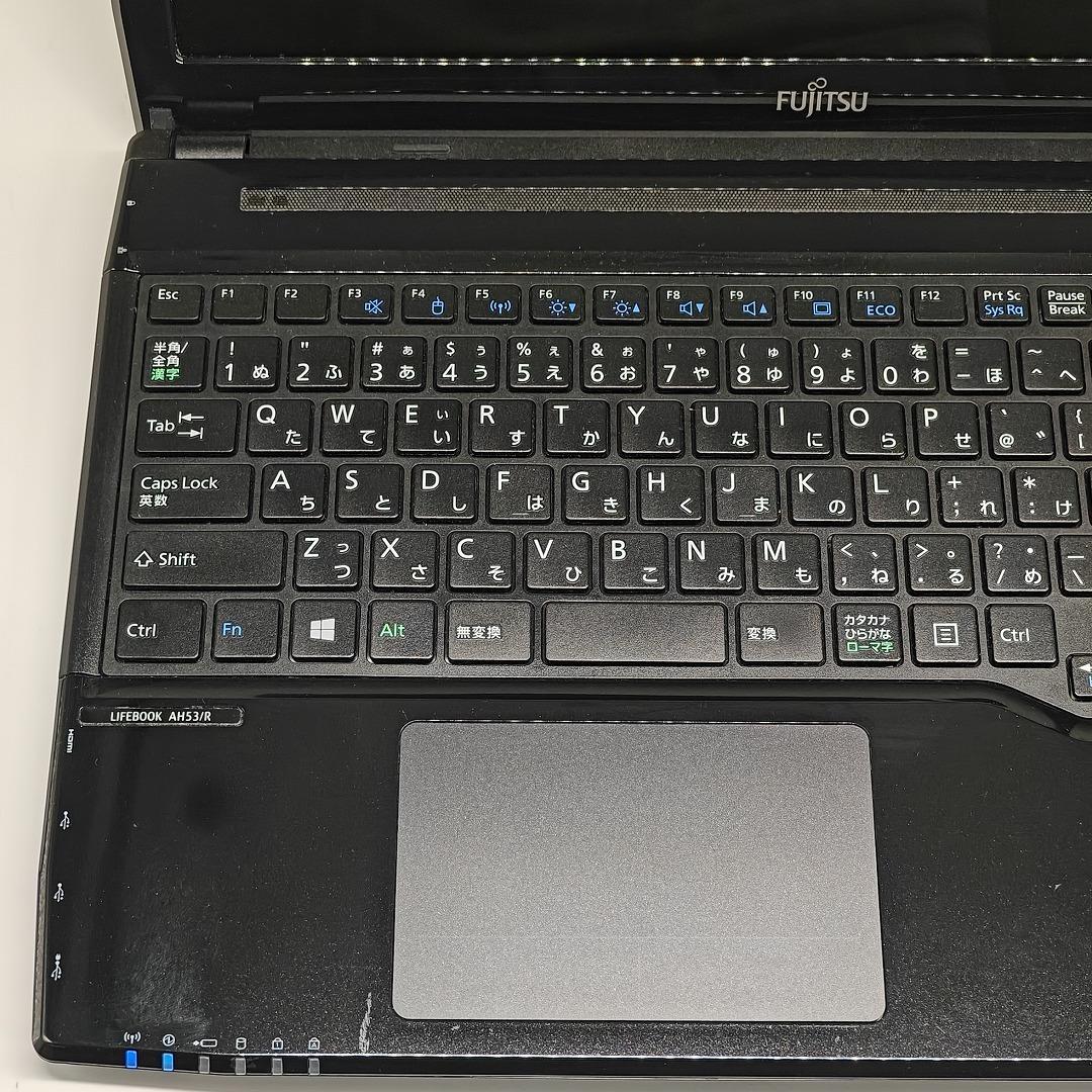 【富士通】AH53 爆速i7 SSD256GB 8GB ブラック ノートPC