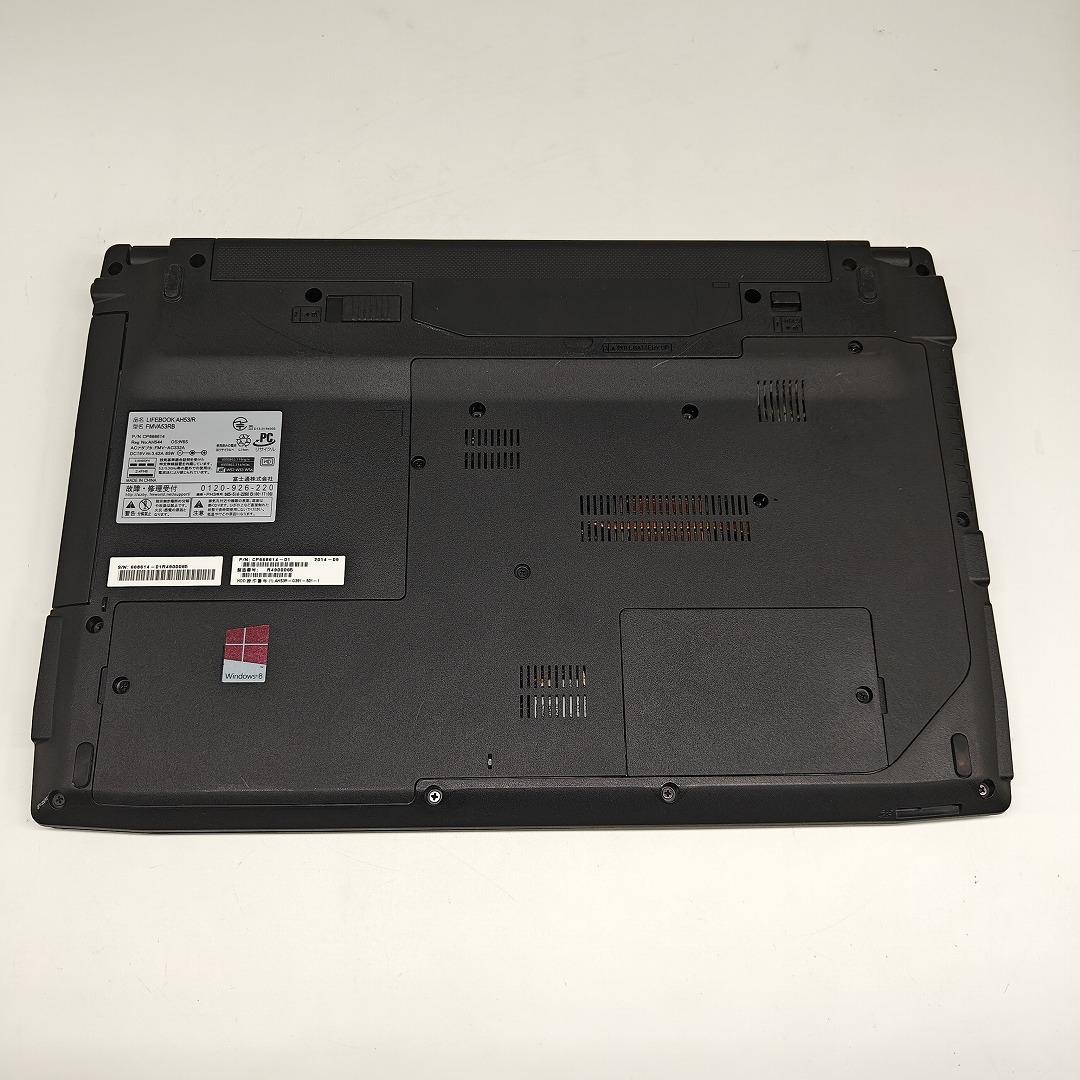 【富士通】AH53 爆速i7 SSD256GB 8GB ブラック ノートPC