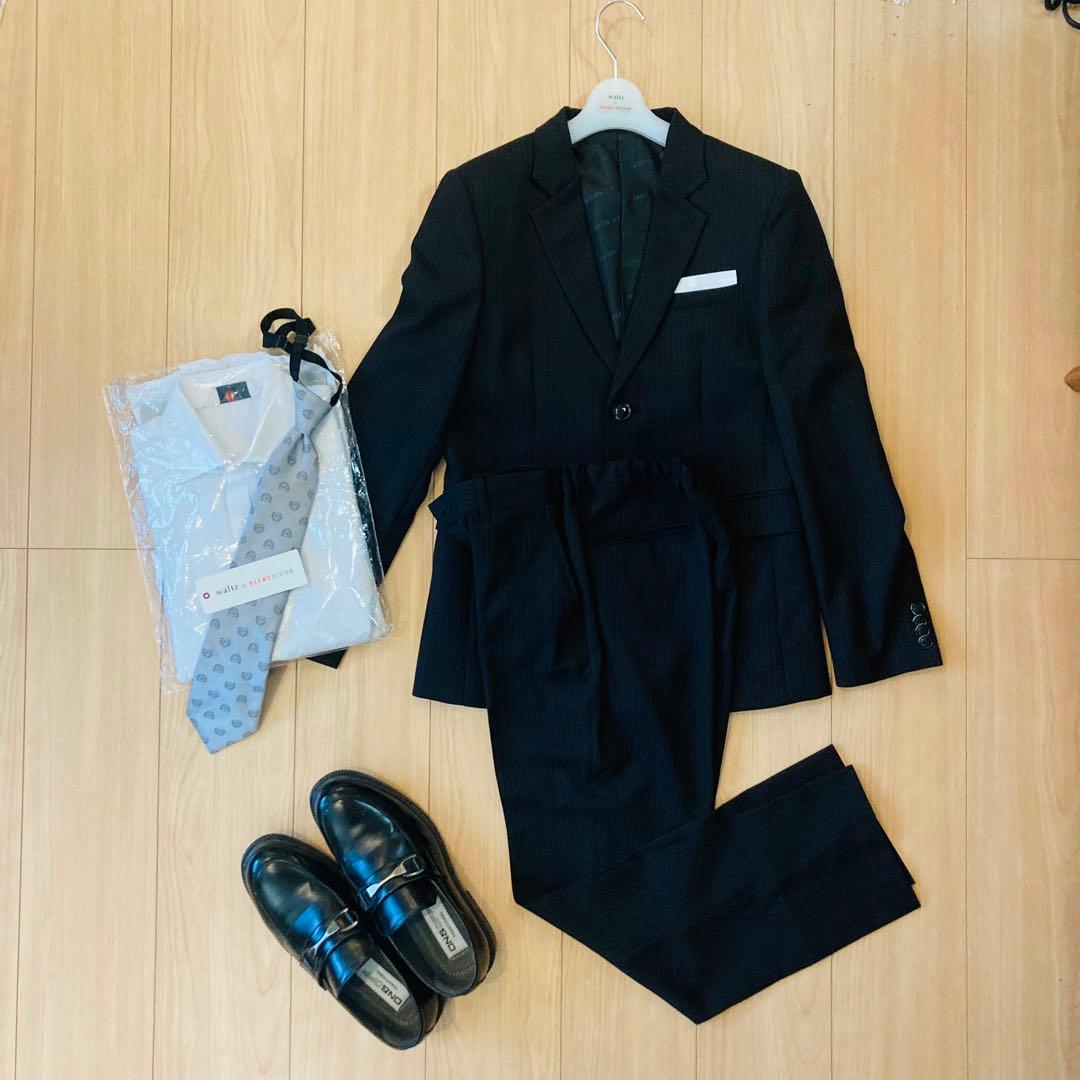 小学生　卒業式　スーツ 160 BEAMS DESIGN ブラックスーツ