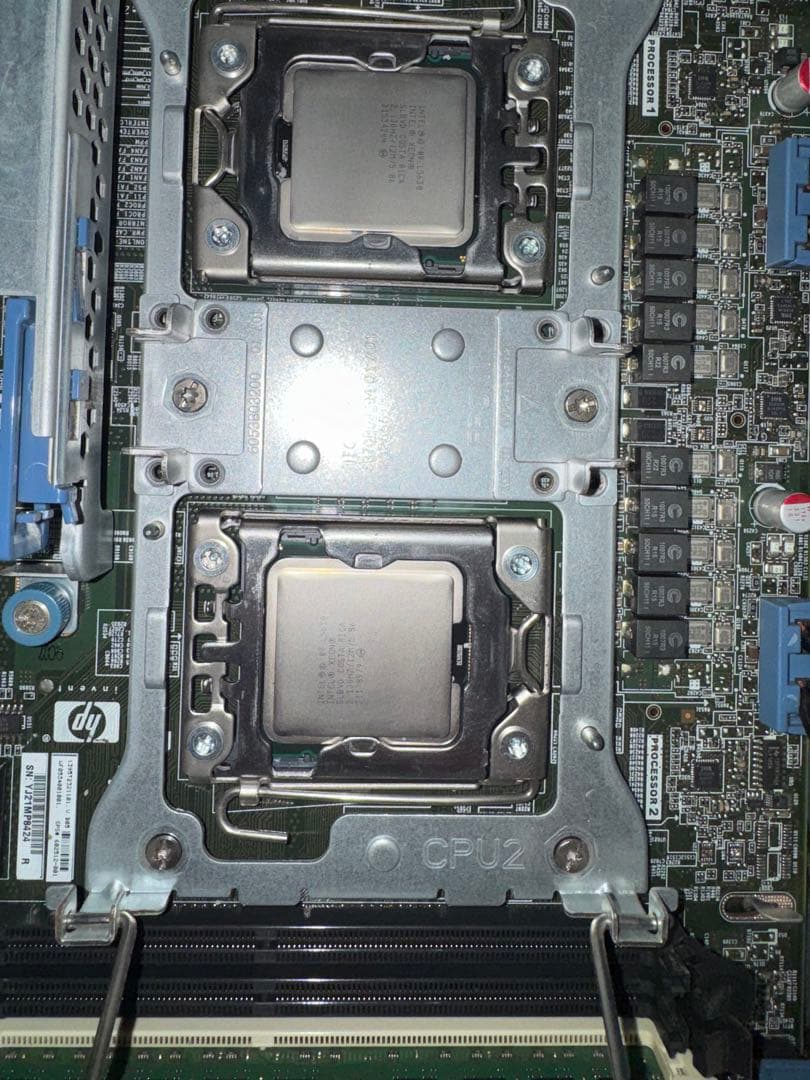 HP DL360 G7 1Uサーバー 8コア16スレッド