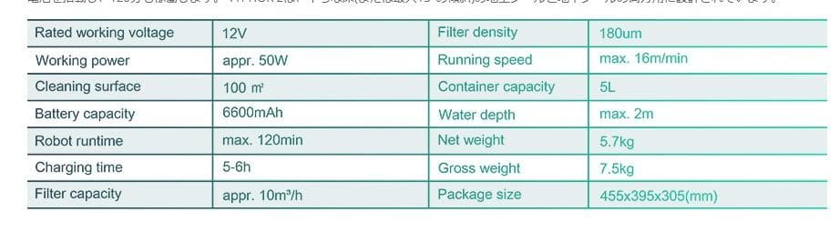プール清掃ロボット　COTTY