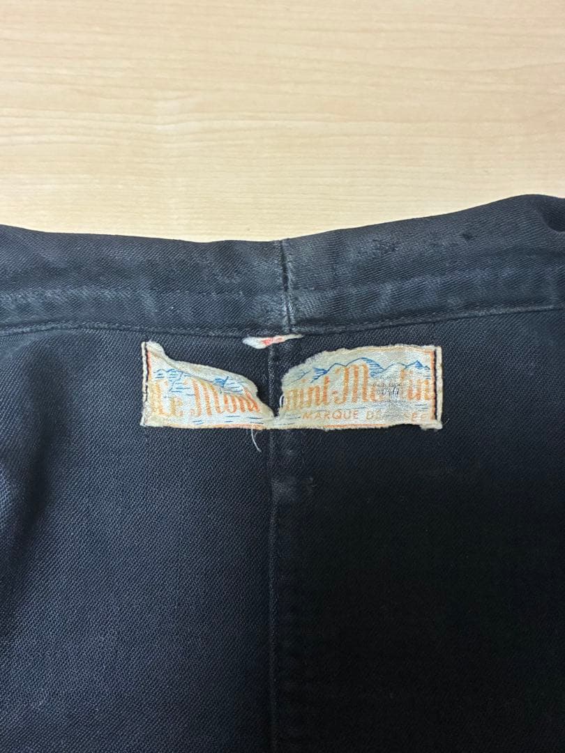 50's 60's ブラックモールスキンジャケット