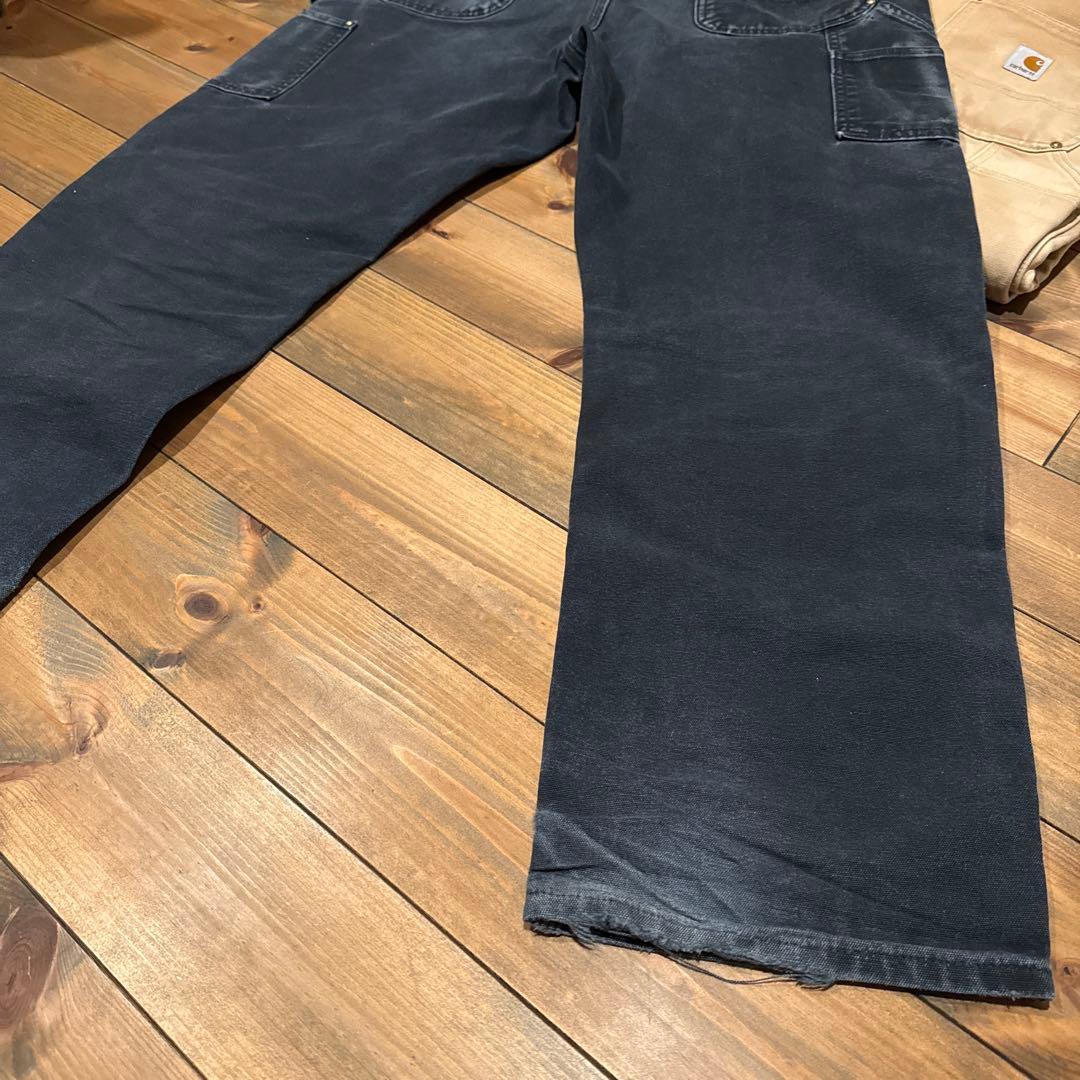 極上ブラックフェード　カーハート　ダブルニー　W36 L32