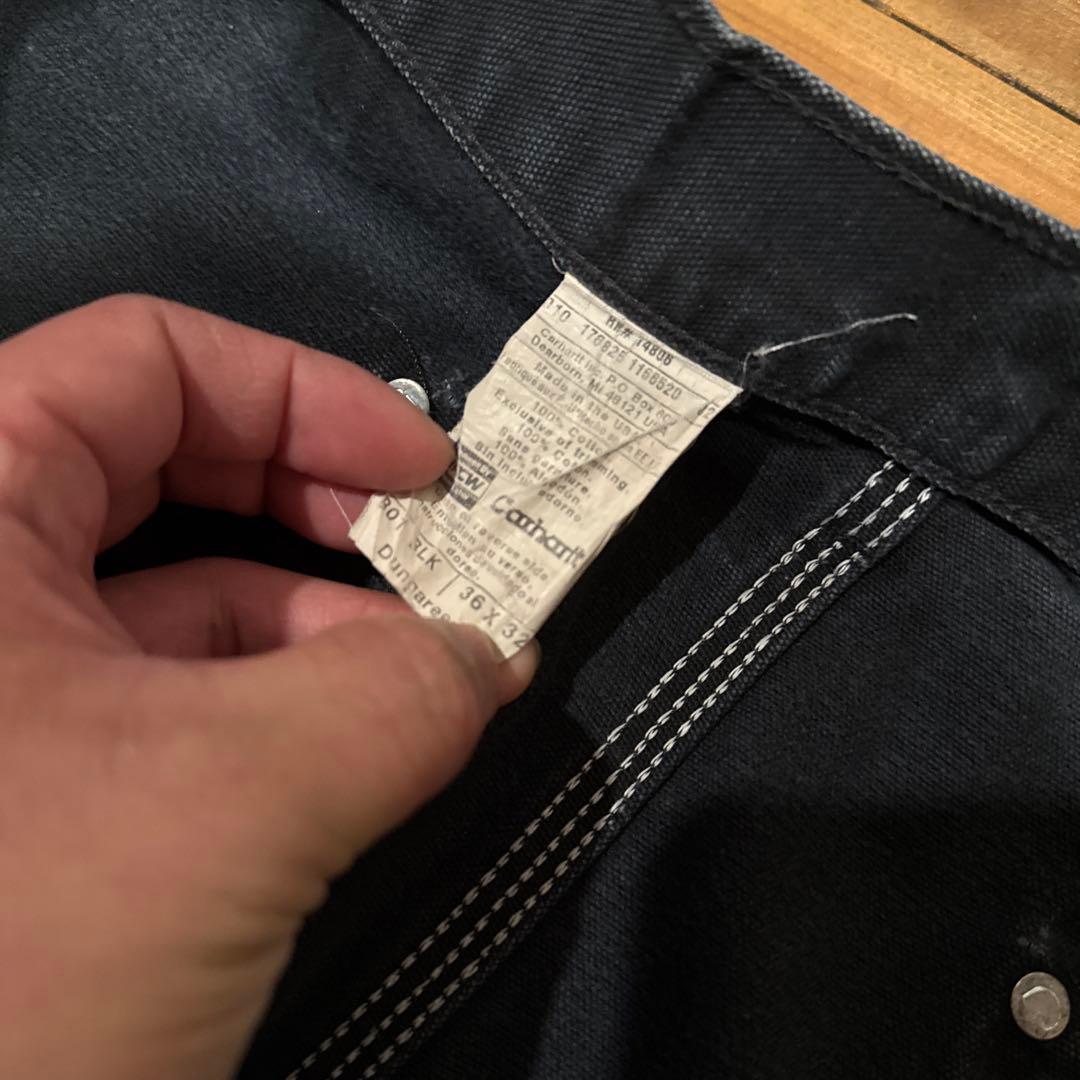 極上ブラックフェード　カーハート　ダブルニー　W36 L32