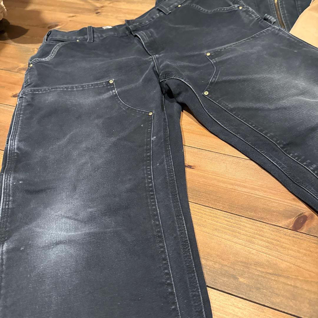 極上ブラックフェード　カーハート　ダブルニー　W36 L32