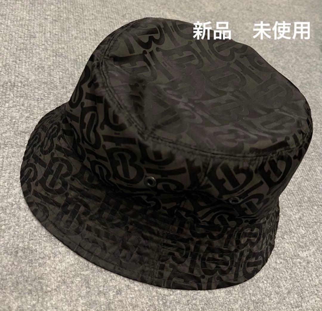 BURBERRY ブラック バケットハット Mサイズ
