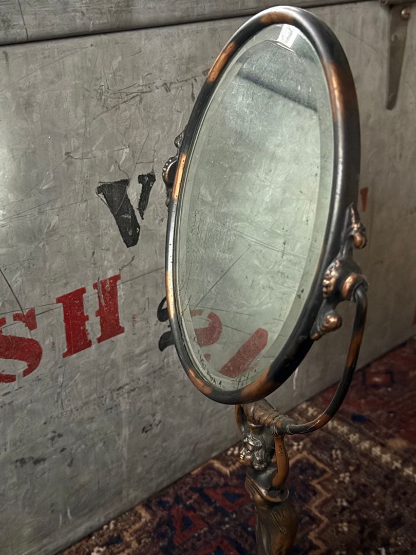 アンティーク雑貨 Early Stand mirror