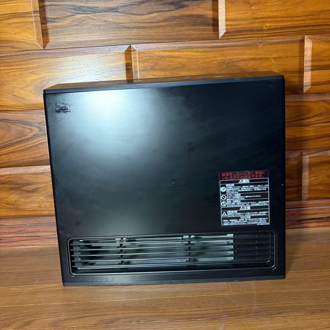 超美品 リンナイ ブラック ガスファンヒーター RC-U5801E 都市ガス