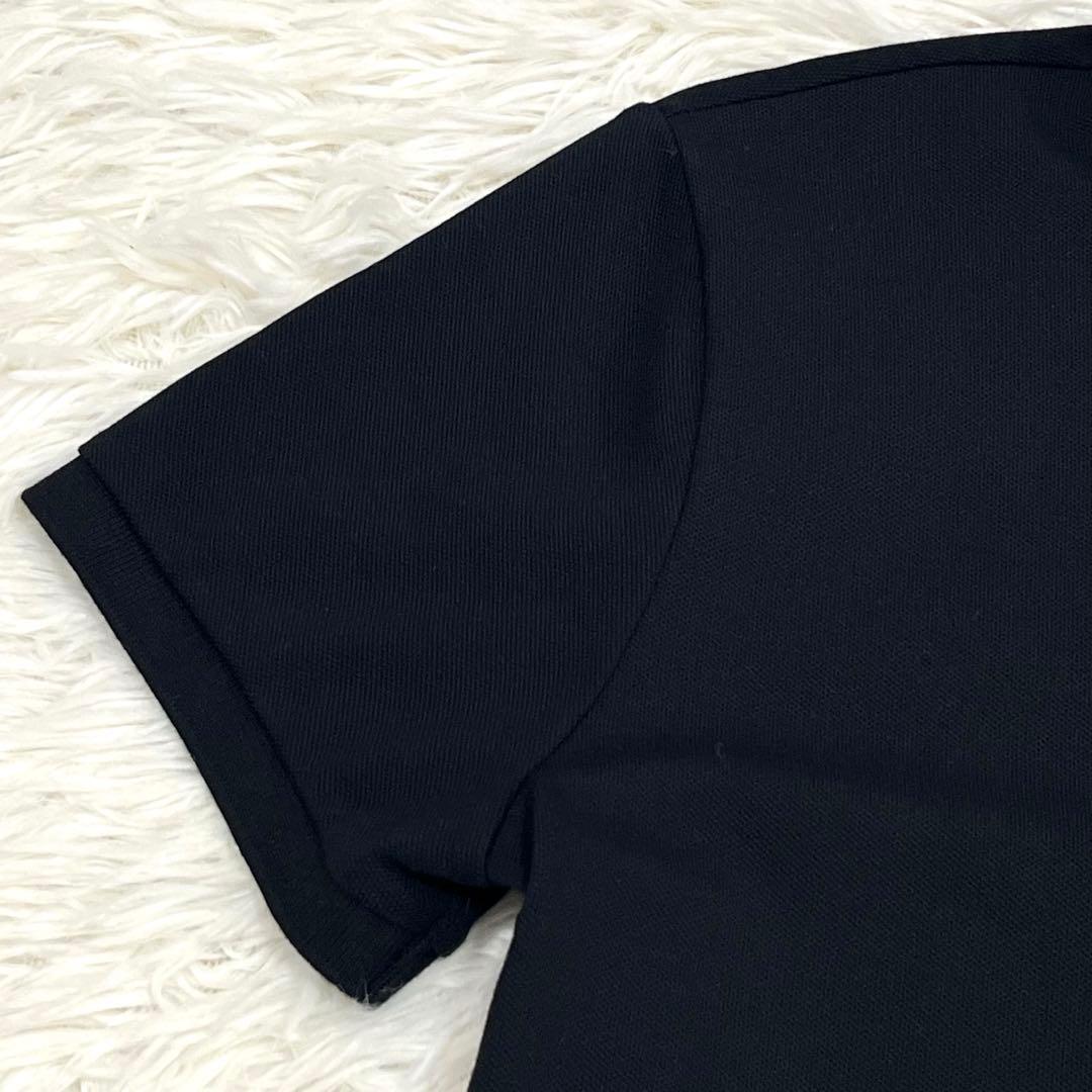 『極美品』ラルフローレン 現行QRタグスリムフィットストレッチポロシャツブラック