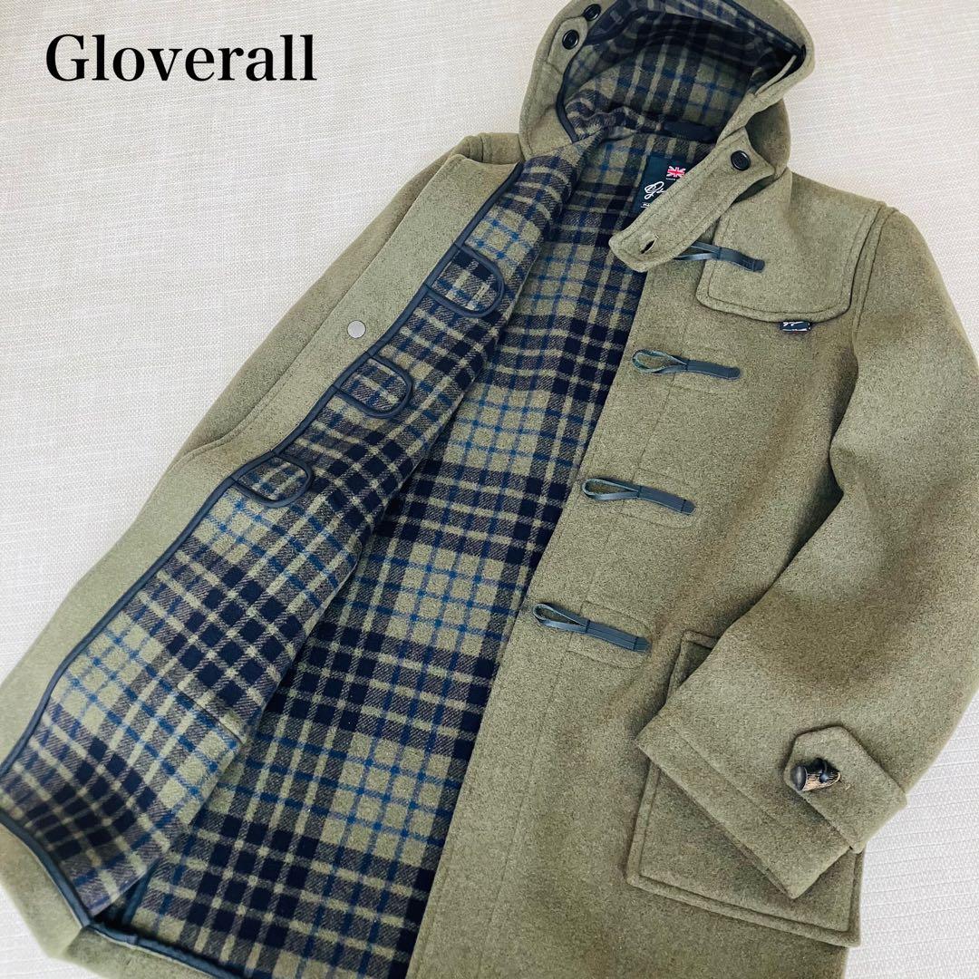 【美品】グローバーオール ダッフルコート モリス ローデン チェック XS