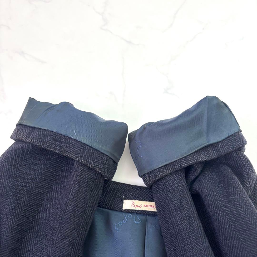 XL相当 パパス MARLING&EVANS ヘリンボーン テーラードジャケット