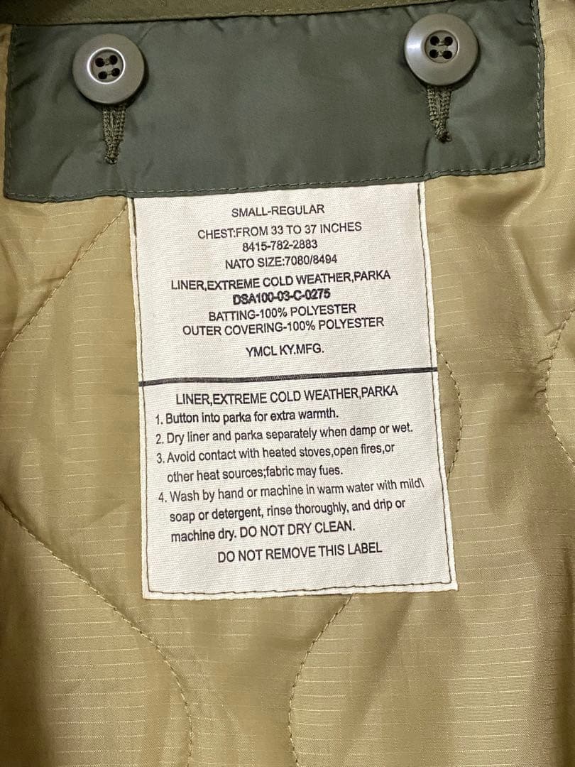 ymclky M65 モッズコート　ライナー　フード付属