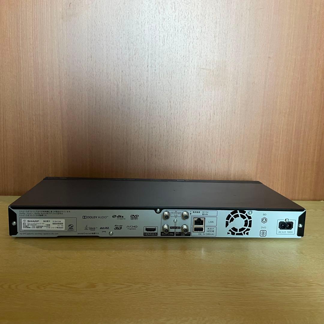 SHARP 2B-C05CW1 Blu-rayレコーダー 2021年製