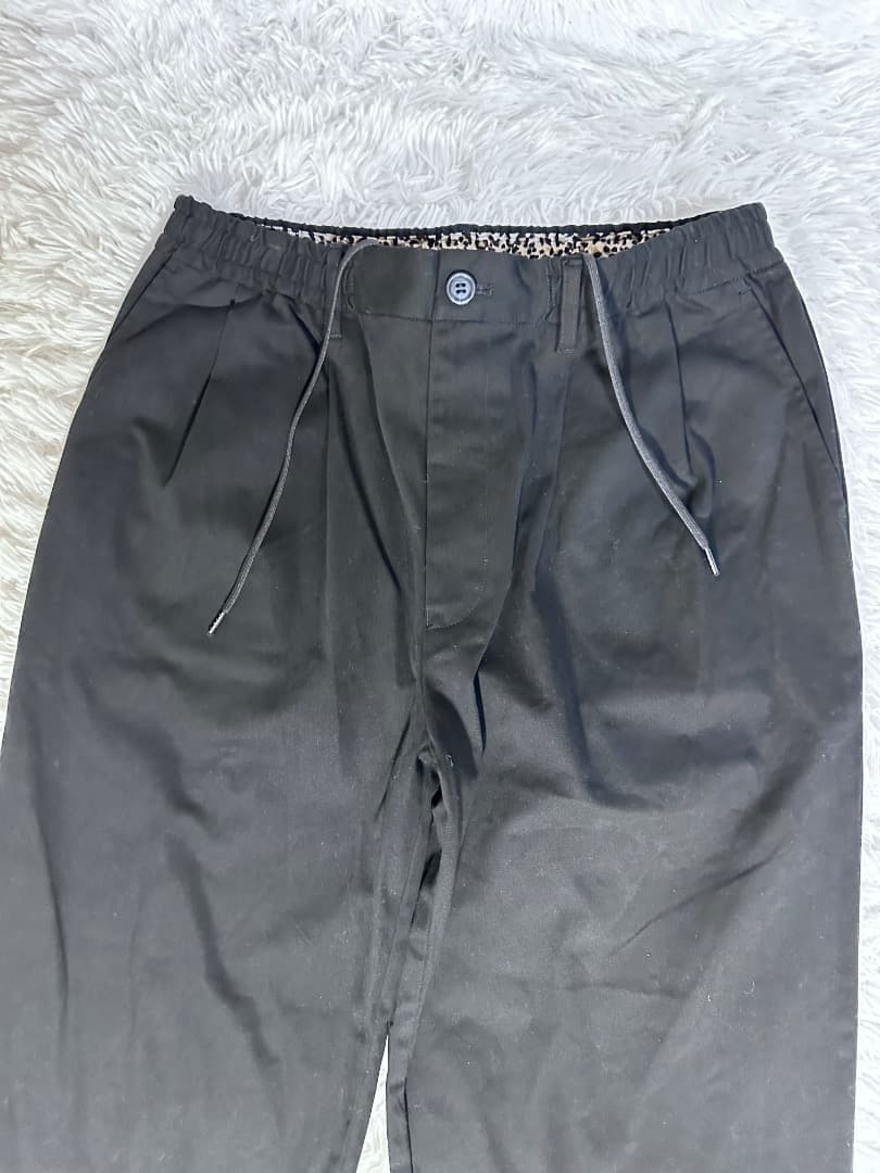 極美品 Grimcrap ワイドトラウザーストレッチチノパンツ