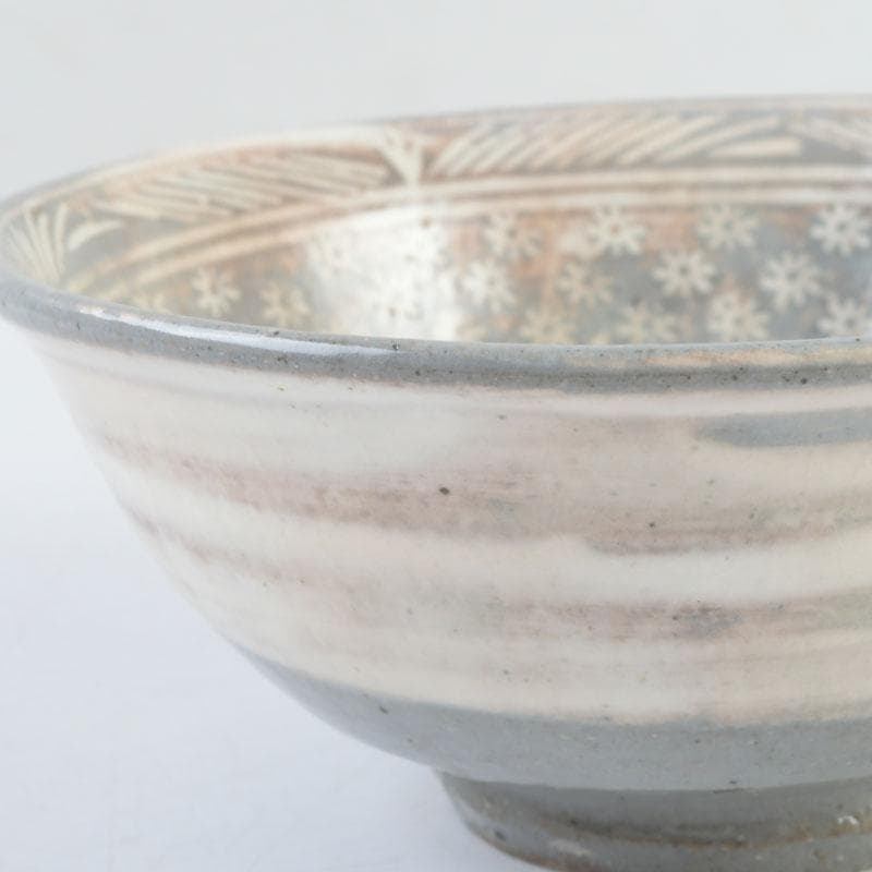 美優 茶道具　金海駕洛窯　三島　数茶碗　五客　共箱　V　9468