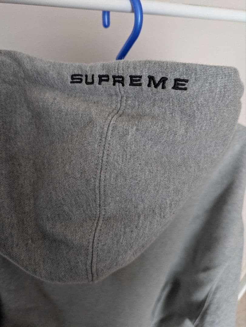 Nike x Supreme グレー フード付きスウェット L
