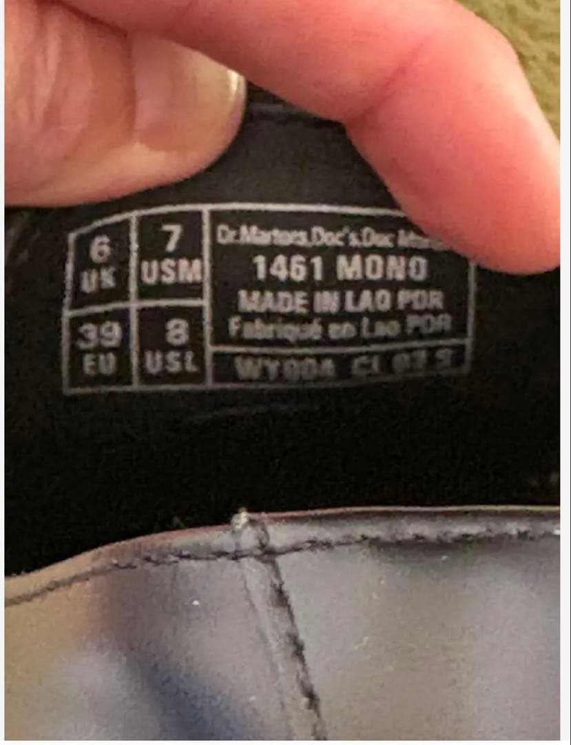 値下げ！Dr.Martens 1461 MONO 3ホールシューズ　UK6