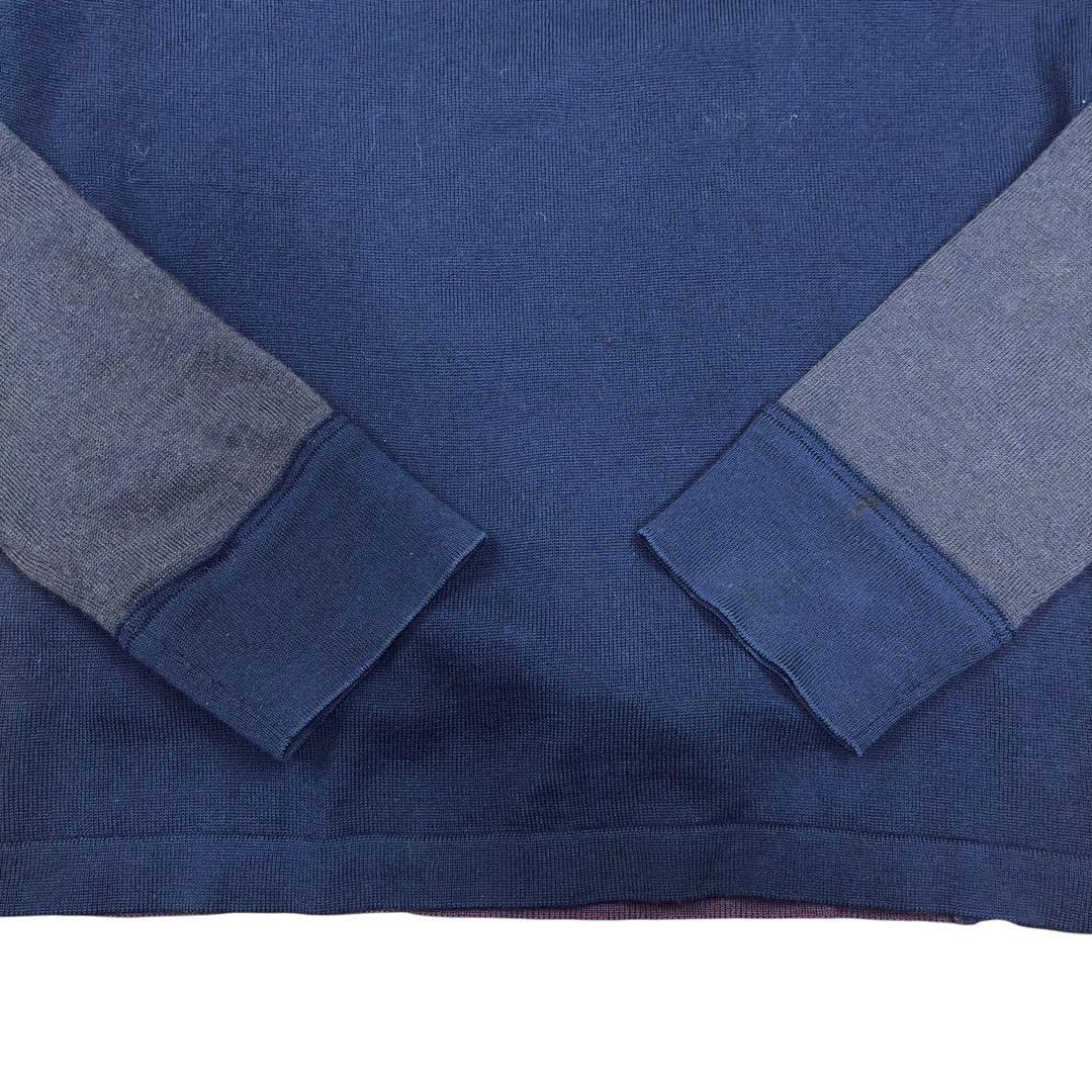 Maison Margiela ウール ニット セーター 羊毛 紺 紫 M