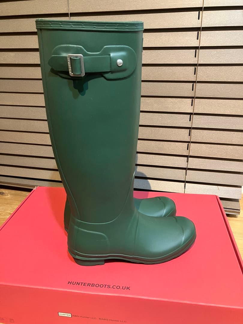 惣流:HUNTER グリーン レインブーツ