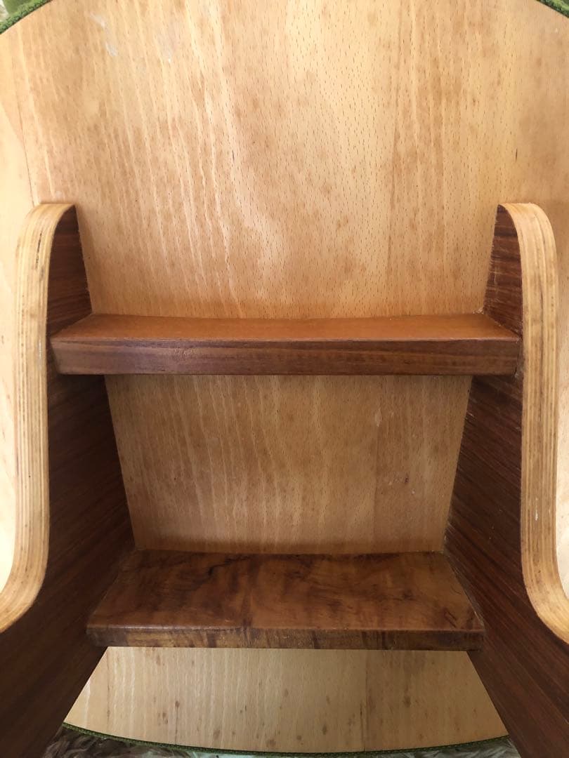 天童木工　低座イス　グリーン系