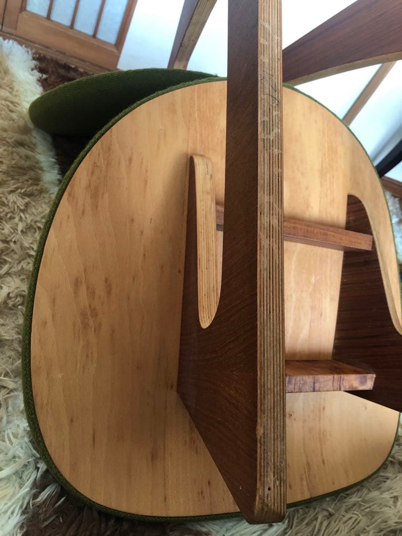 天童木工　低座イス　グリーン系