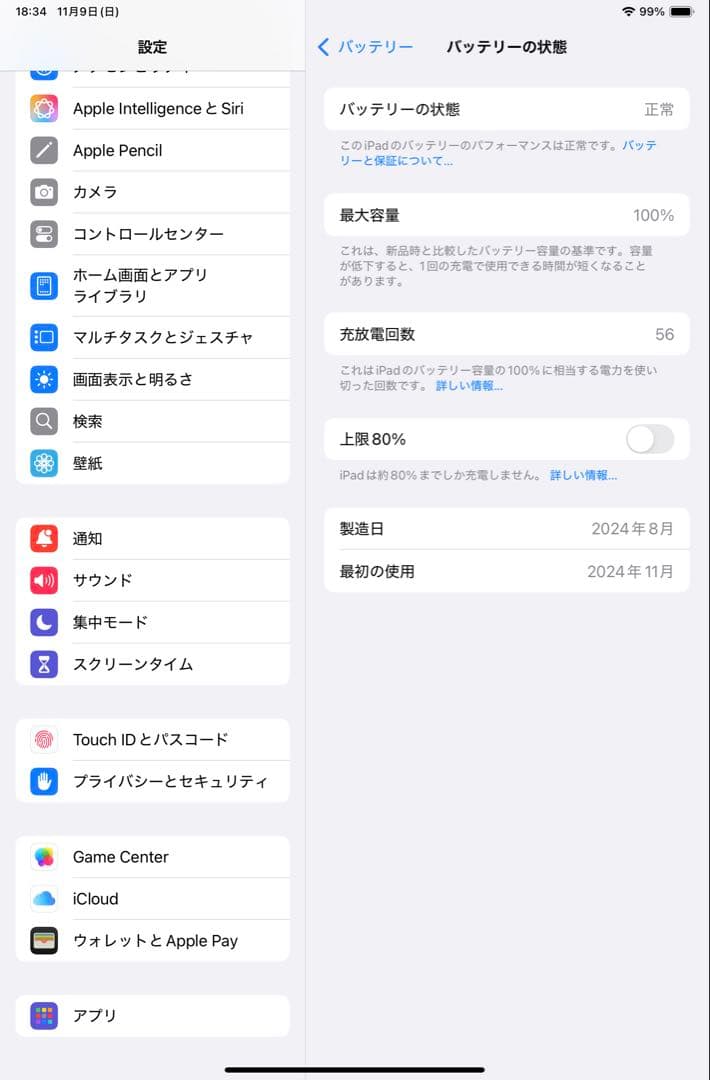 iPad min 第7世代　space gray