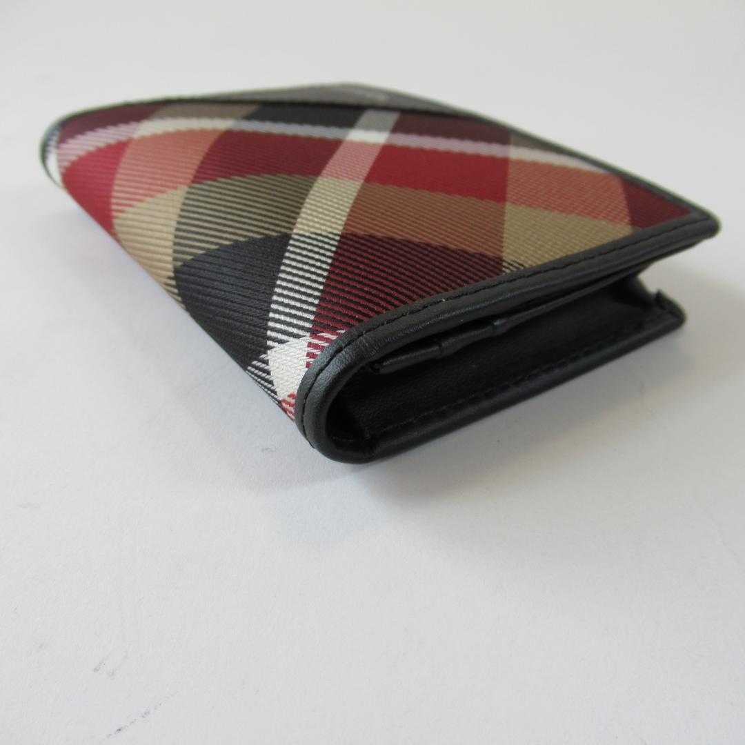 ブラックレーベルクレストブリッジ新品レッド クレストブリッジチェックカードケース