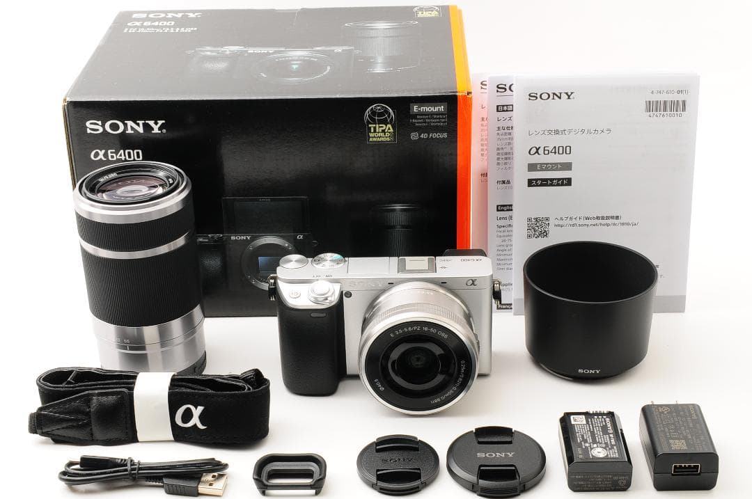 【ほぼ新品】 SONY α6400 ダブルレンズキット 《ショット数 16回》