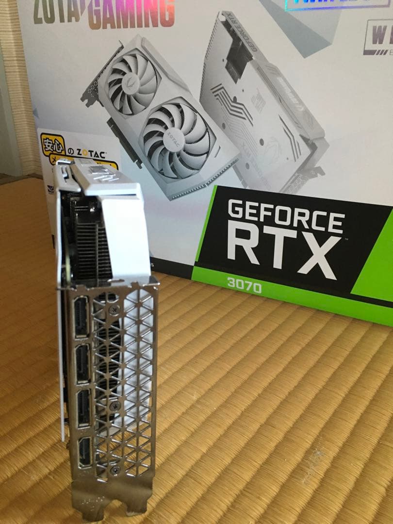 ZOTAC GEFORCE RTX 3070 8GB ホワイト　動作品