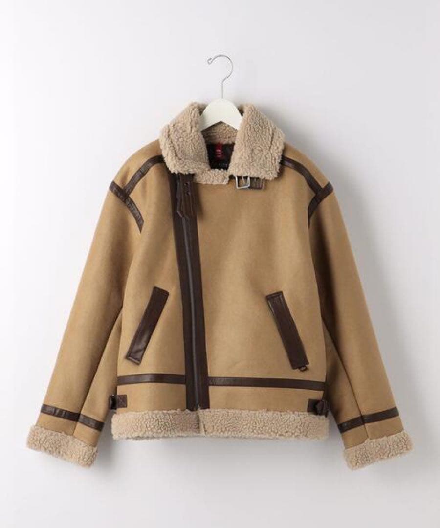 Alpha Industries B-3ライダース フェイクムートン