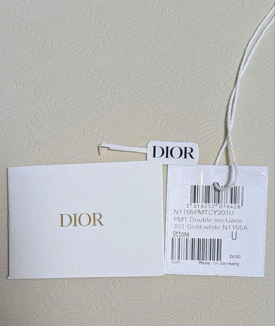Dior ゴールド CDロゴ ダブル ネックレス