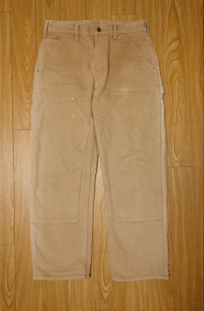 31x30 Carhartt パンツB01 BRN ダブルニー